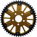 SUPERSPROX STEALTH 49T REAR SPROCKET GLD ALUM CAR BLK STEEL TEETH RST-7080:49-GLD