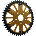SUPERSPROX STEALTH 51T REAR SPROCKET GLD ALUM CAR BLK STEEL TEETH RST-7080:51-GLD