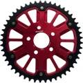SUPERSPROX STEALTH 53T REAR SPROCKET RED ALUM CAR BLK STEEL TEETH RST-7080:53-RED