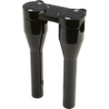 FORBIDDEN MOTO BAR RISER 9" BLACK W/GAUGE MOUNT TABS 825-05006