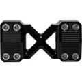 KENS FACTORY NL 1-1/8" X-RISER 10" STRAIGHT BLACK KFR-04-1.125