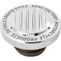 KENS FACTORY NL GAS CAP FINNED CHROME RACHET SCREW RH KFC-05