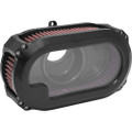 KENS FACTORY NL AIR CLEANER W/GLASS BLKW/BLK CVO `23 RG FLHX `24 NXT-05B