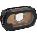 KENS FACTORY NL TC AIR CLEANER W/GLASS BLACK W/GOLD NXT-03BG