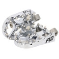 FLO MOTORSPORTS MOTO STYLE FOOTPEG SET CHROME 2"X3.125" FPEG-800CR