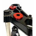 PRO ONE HANDLEBAR RISER DAMPER KIT POLYURETHANE BUSHING RED ANODI 103070R