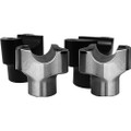 WILD 1 CHUBBY RISERS 1.5" STRAIGHT BLACK WO525B