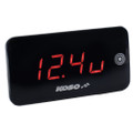 KOSO Super Slim Touch Screen Volt & Temp Gauge