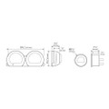 KOSO HD-03 SERIES GAUGE `14-22 FLH FLT
