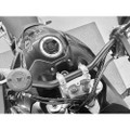 HELIBARS HANDLEBAR RISERS SILVER W/RAM BALL TRI HR06188-RB