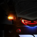 ZETA 701 LED TURN SIGNALS W/TAILLIGHT BLK W/CLR LENS PR ZR46-0109