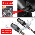 ZETA 701 LED TURN SIGNALS W/TAILLIGHT BLK W/CLR LENS PR ZR46-0109