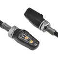 ZETA 701 LED TURN SIGNALS BLACK W/CLEAR LENS PR ZR46-0119