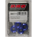 DRC ALUMINUM SPACERS TYPE 1 BLUE M6X12MM 4/PK D58-57-111
