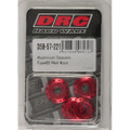 DRC ALUMINUM SPACERS TYPE 2 RED M6X12MM 4/PK D58-57-221