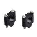 DRC 7/8" HANDLEBAR RISERS 19MM BLACK ZE53-01191
