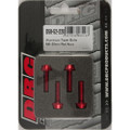 DRC ALUMINUM TAPER BOLTS RED M6X20MM 4/PK D58-52-220