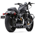 COBRA 3" NH SERIES SLIP-ONS BLACK SPORTSTER 14-22