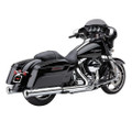 COBRA 4" NH SLIP-ONS CHROME INDIAN LEATHER BAG