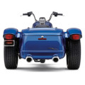 COBRA 909-TWINS 4" SLIP-ONS CHROME FREEWHEELER 15-22