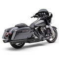 COBRA 909-TWINS 4" SLIP-ONS BLACK FLH/FLT 95-16