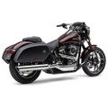 COBRA 909-TWINS 4" SLIP-ONS CHROME FLSB 18-22