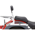COBRA DETACHABLE BACKREST ROUND CHROME SOFTAIL 07-17 602-2002