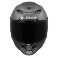 LS2 Dragon Carbon Solid Full Face Helmet Matte Black