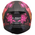 LS2 Rapid III Poppies Full Face Helmet Matte Black Pink