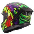 LS2 Rapid III Lycant Full Face Helmet Gloss Black Green Purple