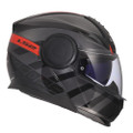 LS2 Horizon II Hamr Modular Helmet Gloss Black Titanium Red