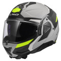 LS2 Advant II Triple Modular Helmet Matte Gray HiViz Yellow