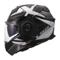 LS2 Advant X Carbon Halo Modular Helmet Gloss Black White