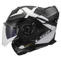 LS2 Advant X Carbon Halo Modular Helmet Gloss Black White