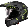 LS2 Blaze II Crazy Adventure Helmet Matte Black Yellow