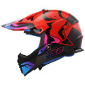 LS2 Gate Youth Wash MX Helmet Gloss Red Blue Purple