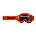 LS2 Charger Goggle HiViz Orange with Clear Lens