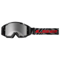 LS2 Charger Pro Sand Goggle Black with Silver Iridium Lens