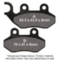 EBC BRAKE PADS SFA264HH DOUBLE-H SINTERED