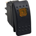 OPEN TRAIL LIGHTED ROCKER SWITCH AMBER SM106-005O