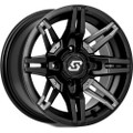 SEDONA RUKUS WHEEL 14X7 4/137 5+2 (+10MM) BLK/GUNMETAL A83B-GY-47037-52S