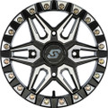 SEDONA SPLIT 6 BDLK WHEEL 15X6 4/137 5+1 (+38MM) BLK/MACHINED A72M-56037+38S