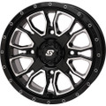 SEDONA FUSION DD WHEEL 14X7 6+1 4/137 & 4/156 GLOSS BLK/MACH 570-9107
