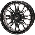 SEDONA FUSION DD WHEEL 15X7 5+2 4/137 & 4/156 GLOSS BLK/MACH 570-9108