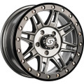 SEDONA CLUTCH BDLK WHEEL 14X7 4/156 +10MM GUNMETAL/BLK A-S24G-47056+10