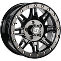 SEDONA CLUTCH BDLK WHEEL 15X7 5/4.5 +25MM BLK A-S24B-57012+25