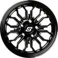 SEDONA ONYX WHEEL 15X7 4/156 +10MM BLK/MACHINED A-S26M-57056+10
