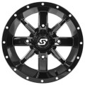 SEDONA HOLLOW POINT WHEEL 14X10 4/137 5+5 (0MM) BLACK A88B-41037-55S