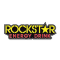FACTORY EFFEX FX 2015 1' DIE-CUT STICKERS ROCKSTAR TEXT LOGO (YELLOW)
