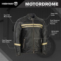 HIGHWAY 21 Motordrome Leather Jacket
